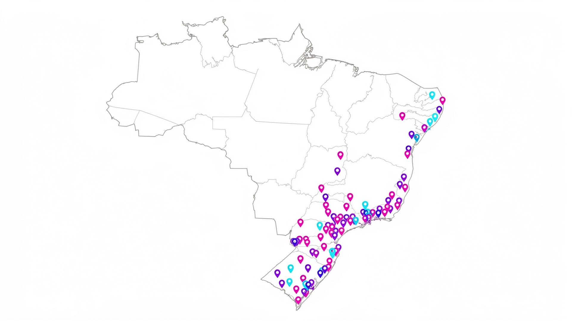 Mapa de inventário Brasil